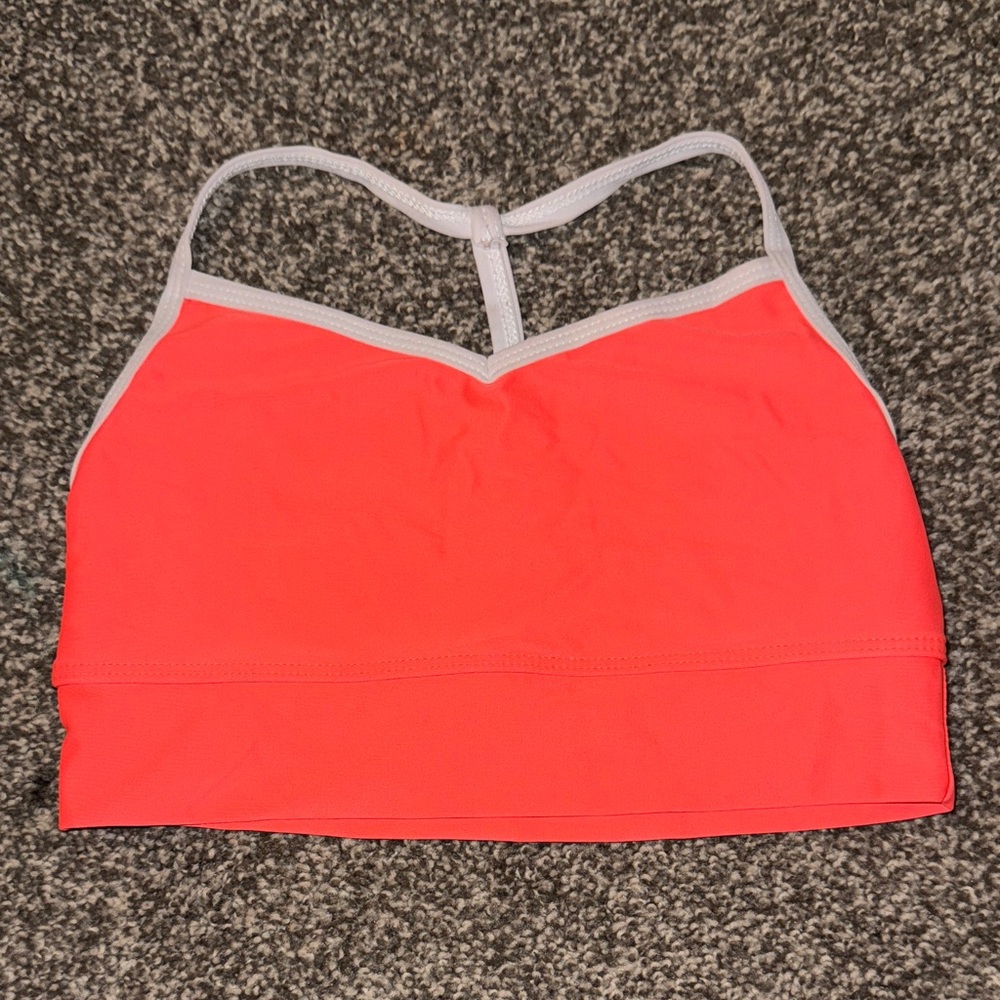 Five Dancewear Neon Orange Coral Sports Bra